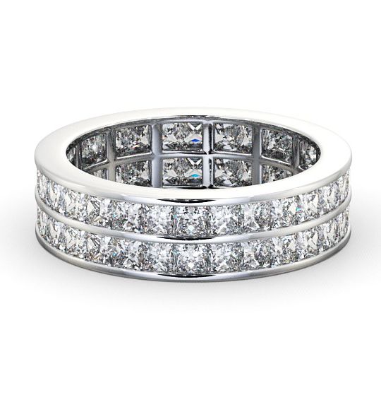  Full Eternity Princess Diamond Double Channel Ring Platinum - Beamish FE10_WG_THUMB2 