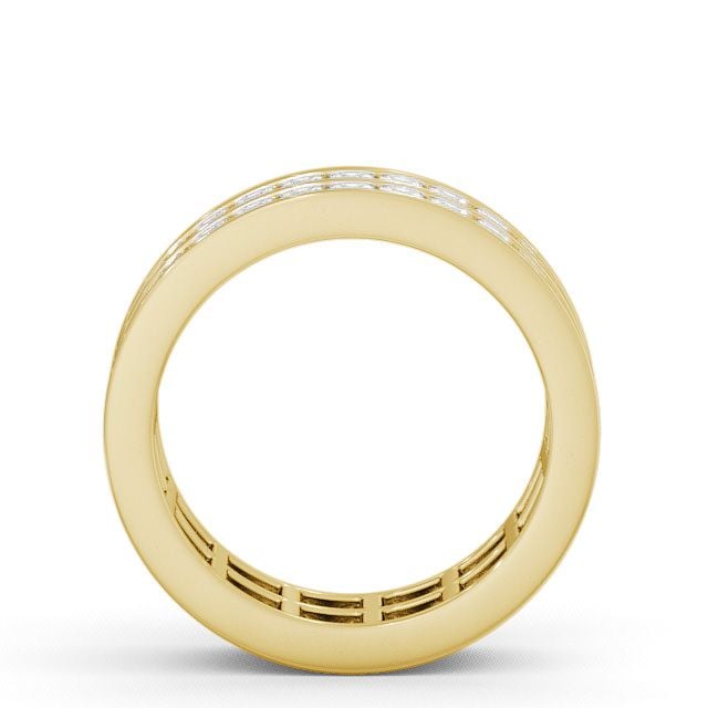 Full Eternity Princess Diamond Double Channel Ring 18K Yellow Gold - Beamish FE10_YG_UP