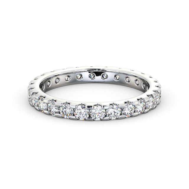 Full Eternity Round Diamond Ring Platinum - Bethania FE14_WG_FLAT