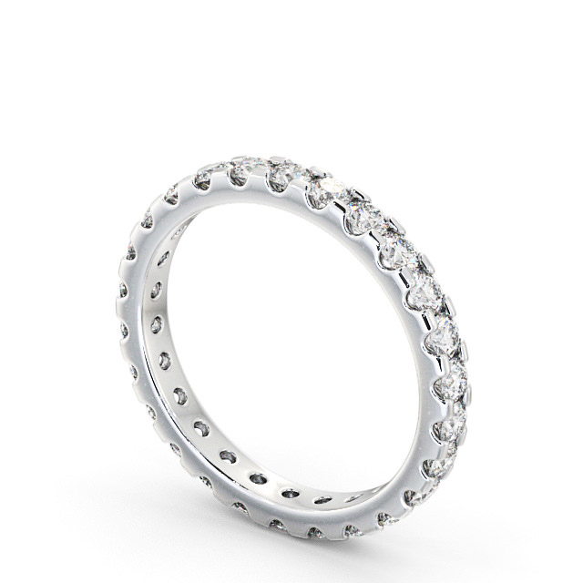 Full Eternity Round Diamond Ring 9K White Gold - Bethania FE14_WG_SIDE