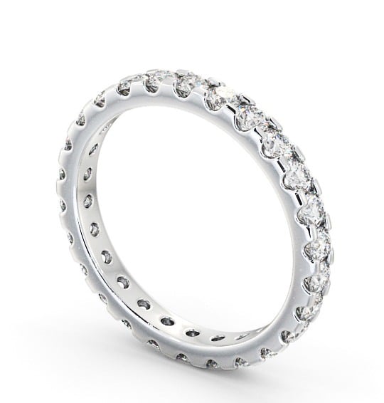Full Eternity Round Diamond Classic Style Ring Platinum FE14_WG_THUMB1