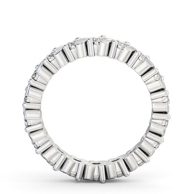 Full Eternity Round Diamond Ring Platinum - Anslow FE16_WG_UP