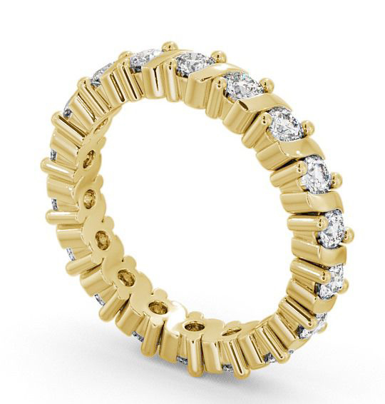  Full Eternity Round Diamond Ring 18K Yellow Gold - Anslow FE16_YG_THUMB1 