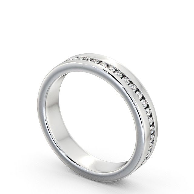 Full Eternity Round Diamond 0.71ct Wedding Ring 9K White Gold - Semer FE17_WG_SIDE