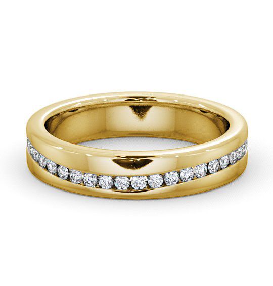  Full Eternity Round Diamond 0.71ct Wedding Ring 9K Yellow Gold - Semer FE17_YG_THUMB2 