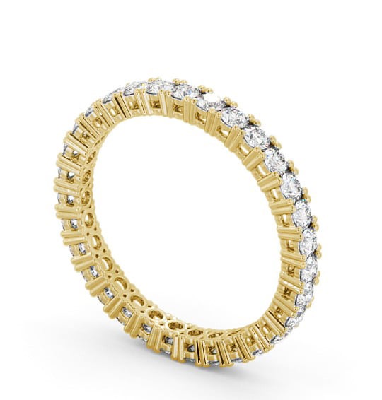 Full Eternity Round Diamond Classic Style Ring 9K Yellow Gold FE1_YG_THUMB1 