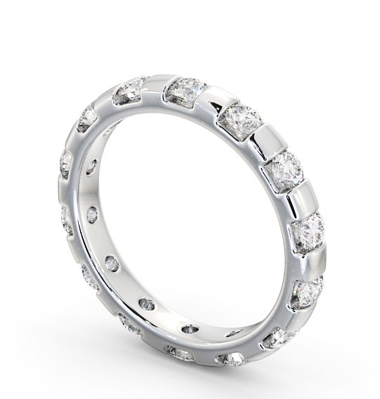  Full Eternity Round Diamond Ring 18K White Gold - Anderby FE20_WG_THUMB1 