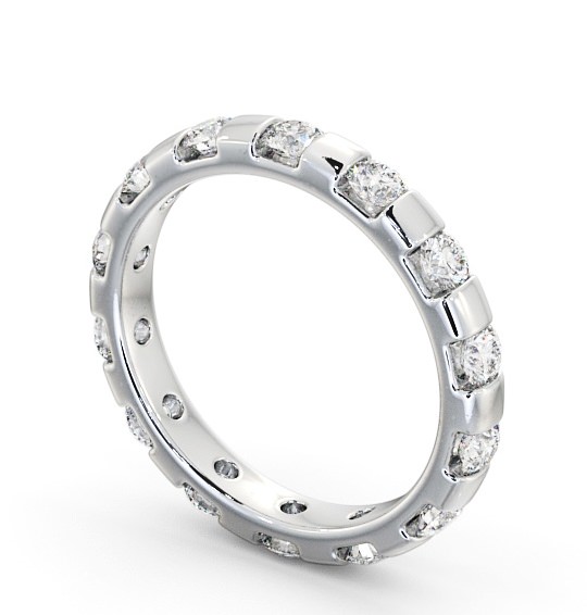 Full Eternity Round Diamond Tension Set Ring Palladium FE20_WG_THUMB1