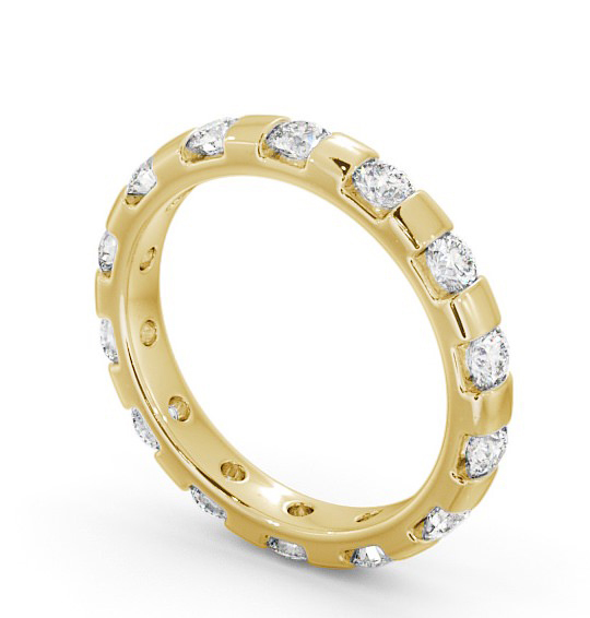  Full Eternity Round Diamond Ring 18K Yellow Gold - Anderby FE20_YG_THUMB1 