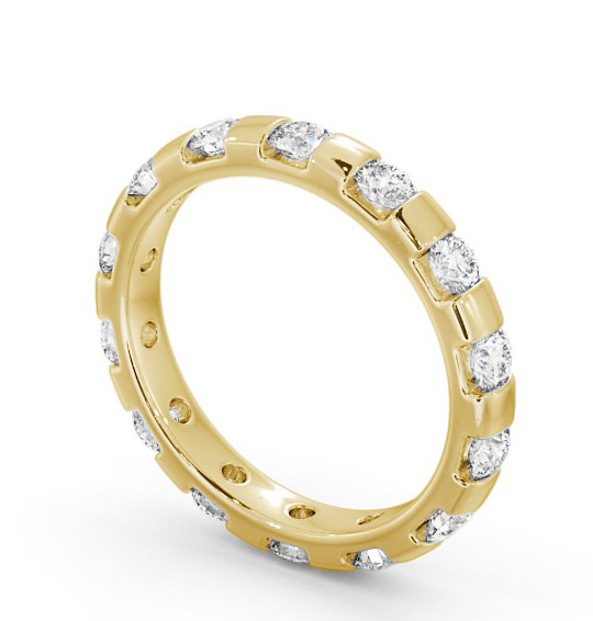 Full Eternity Round Diamond Tension Set Ring 18K Yellow Gold FE20_YG_THUMB1 