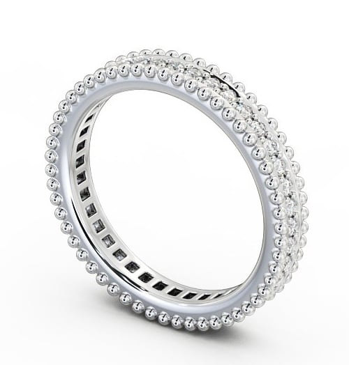  Full Eternity Round Diamond Ring 18K White Gold - Gabriella FE22_WG_THUMB1 