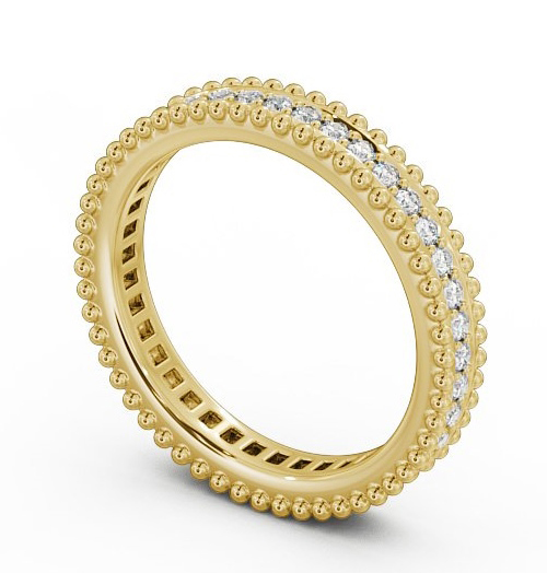  Full Eternity Round Diamond Ring 18K Yellow Gold - Gabriella FE22_YG_THUMB1 