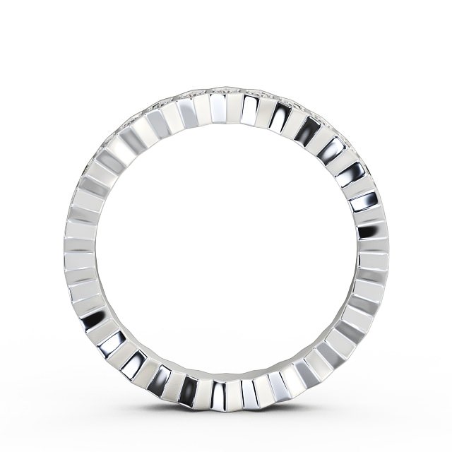 Full Eternity Round Diamond Ring 9K White Gold - Sophia FE24_WG_UP