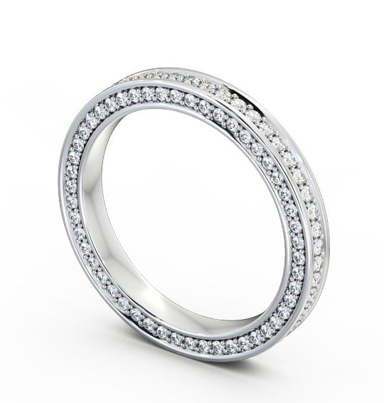  Full Eternity 0.70ct Round Diamond Ring 18K White Gold - Montreal FE25_WG_THUMB1 