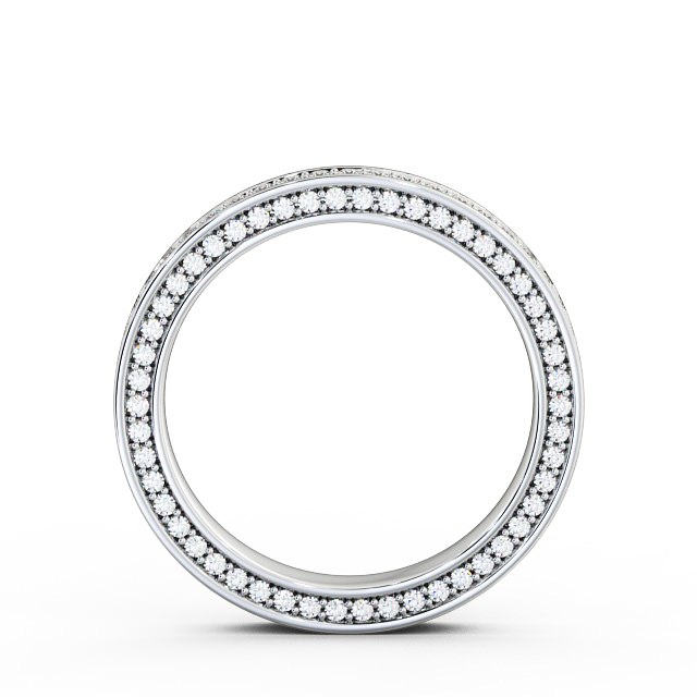 Full Eternity 0.70ct Round Diamond Ring Platinum - Montreal FE25_WG_UP