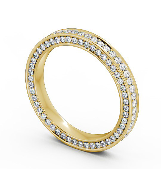  Full Eternity 0.70ct Round Diamond Ring 18K Yellow Gold - Montreal FE25_YG_THUMB1 