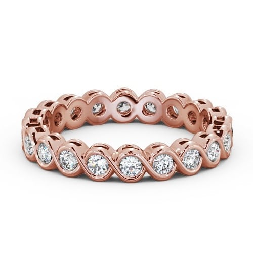  Full Eternity Round Diamond Ring 9K Rose Gold - Harriet FE27_RG_THUMB2 