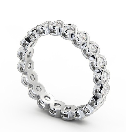  Full Eternity Round Diamond Ring 9K White Gold - Harriet FE27_WG_THUMB1 