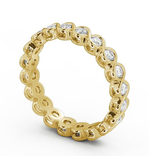  Full Eternity Round Diamond Ring 18K Yellow Gold - Harriet FE27_YG_THUMB1 