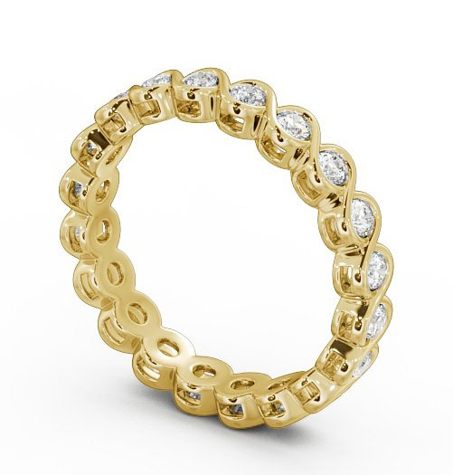  Full Eternity Round Diamond Ring 9K Yellow Gold - Harriet FE27_YG_THUMB1 