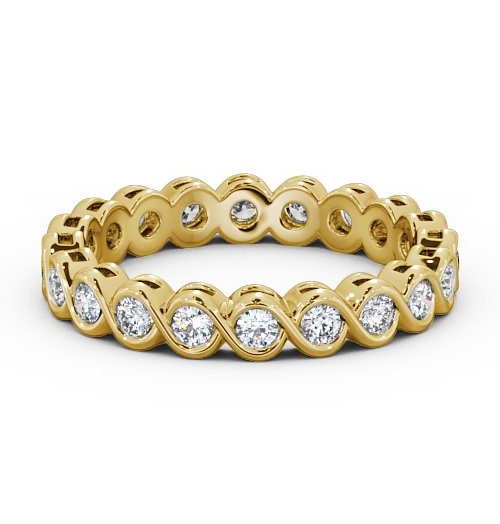  Full Eternity Round Diamond Ring 18K Yellow Gold - Harriet FE27_YG_THUMB2 