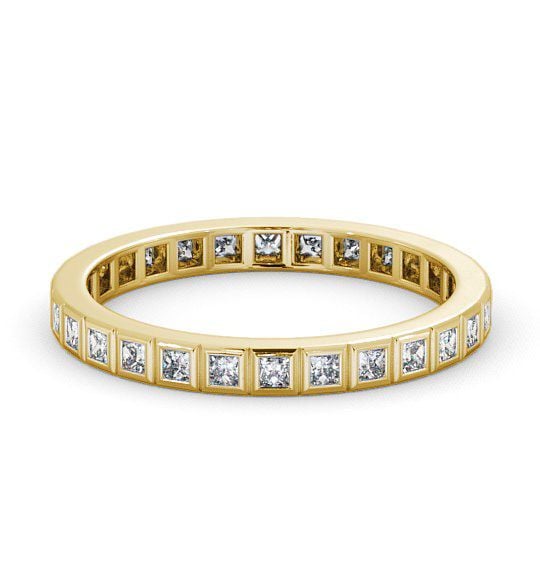  Full Eternity Princess Diamond Ring 9K Yellow Gold - Eldene FE2_YG_THUMB2 