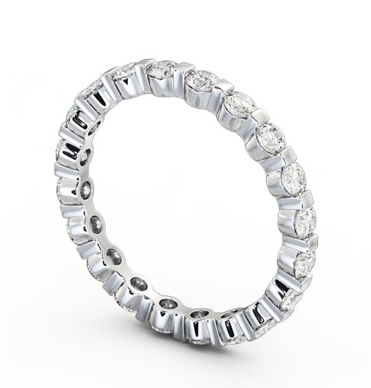  Full Eternity Round Diamond Ring 18K White Gold - Lily FE30_WG_THUMB1 