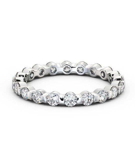  Full Eternity Round Diamond Ring 9K White Gold - Lily FE30_WG_THUMB2 