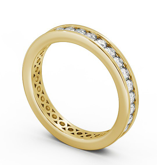 Full Eternity Round Diamond Channel Set Ring 9K Yellow Gold FE31_YG_THUMB1 