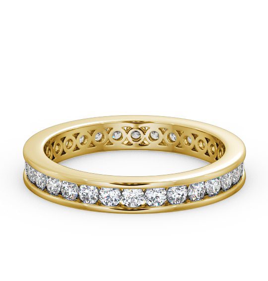  Full Eternity Round Diamond Ring 18K Yellow Gold - Elizabeth FE31_YG_THUMB2 