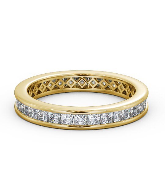  Full Eternity Princess Diamond Ring 18K Yellow Gold - Chloe FE32_YG_THUMB2 