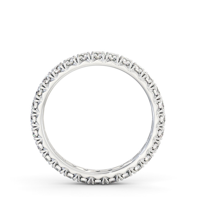 Full Eternity Round Diamond Ring 18K White Gold - Alberta FE35_WG_UP