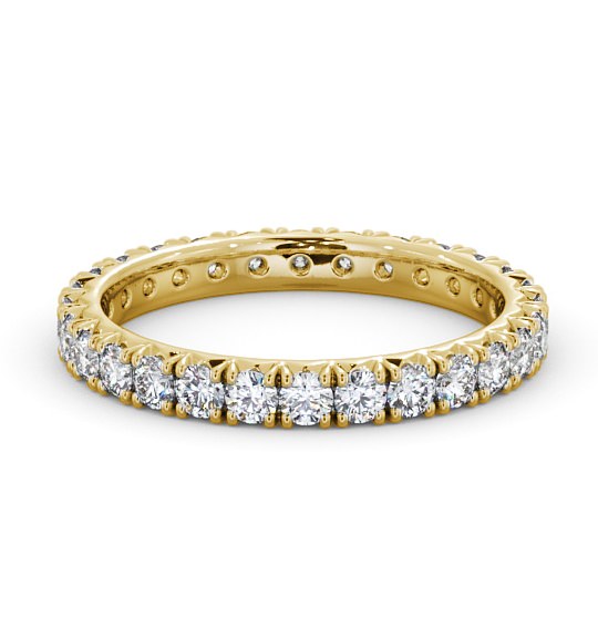  Full Eternity Round Diamond Ring 18K Yellow Gold - Alberta FE35_YG_THUMB2 