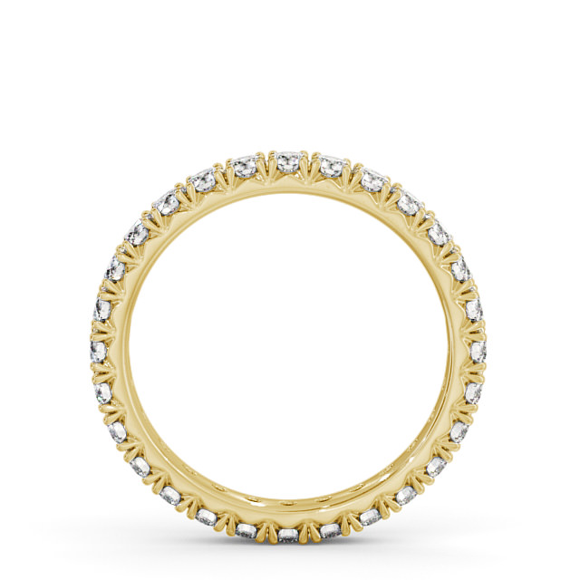Full Eternity Round Diamond Ring 9K Yellow Gold - Alberta FE35_YG_UP