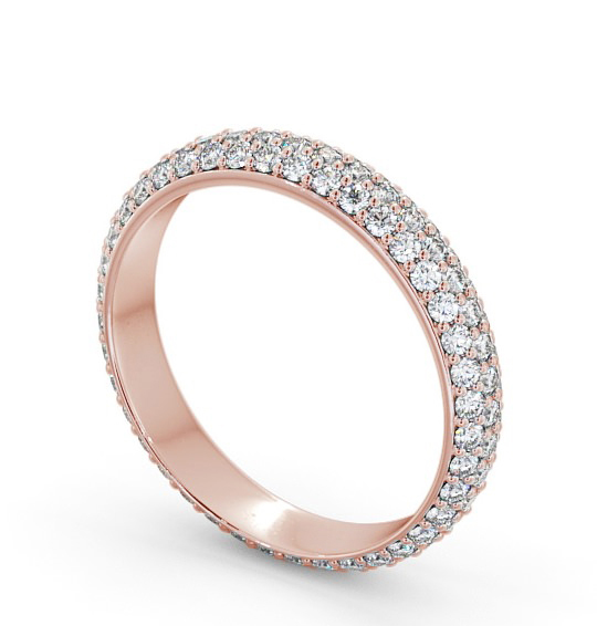  Full Eternity 0.75ct Round Diamond Ring 9K Rose Gold - Eugenie FE37_RG_THUMB1 