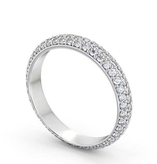  Full Eternity 0.75ct Round Diamond Ring Platinum - Eugenie FE37_WG_THUMB1 