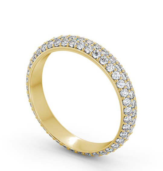 Full Eternity 0.75ct Round Diamond Pave Style Ring 18K Yellow Gold FE37_YG_THUMB1