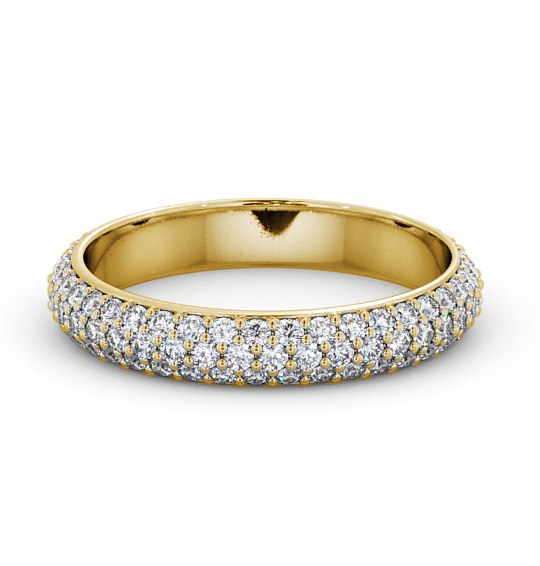  Full Eternity 0.75ct Round Diamond Ring 18K Yellow Gold - Eugenie FE37_YG_THUMB2 