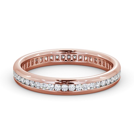  Full Eternity Round Diamond Ring 18K Rose Gold - Kileigh FE38_RG_THUMB2 