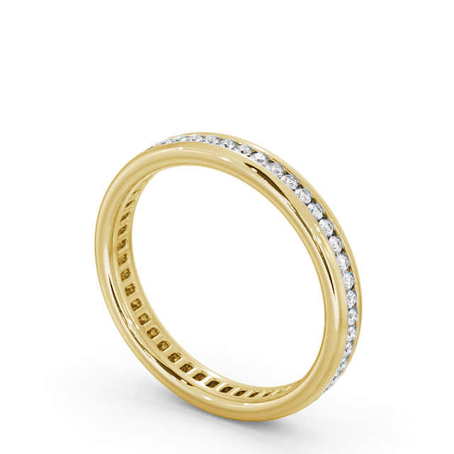 Full Eternity Round Diamond Ring 9K Yellow Gold - Kileigh FE38_YG_SIDE