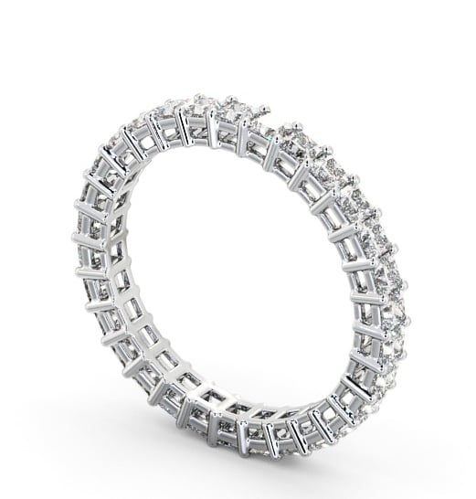  Full Eternity Princess Diamond Ring 9K White Gold - Omeath FE3_WG_THUMB1 