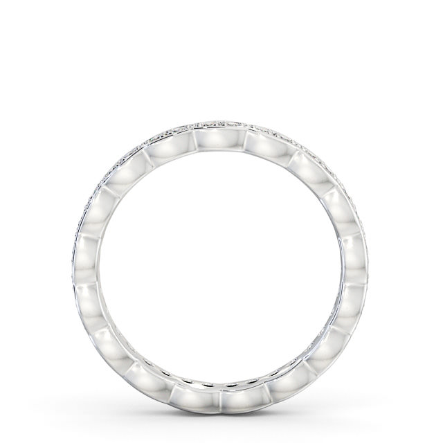 Full Eternity Round Diamond Ring 9K White Gold - Piela FE40_WG_UP