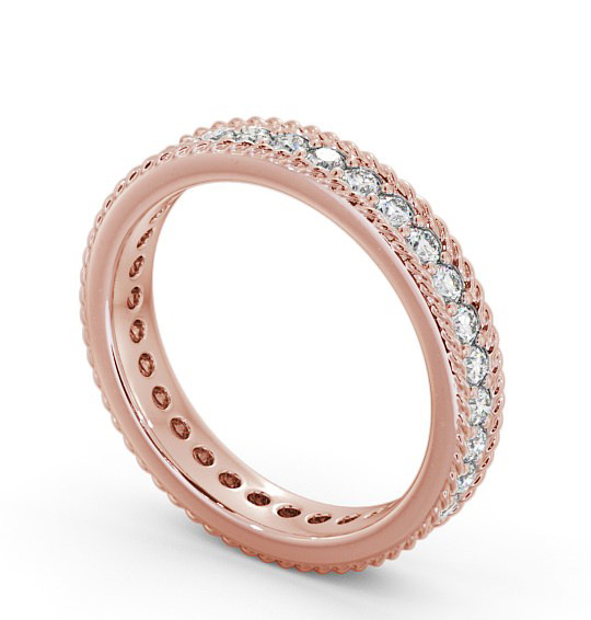  Full Eternity Round Diamond Ring 9K Rose Gold - Raphel FE41_RG_THUMB1 
