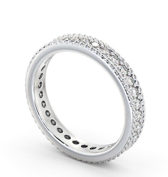  Full Eternity Round Diamond Ring 9K White Gold - Raphel FE41_WG_THUMB1 