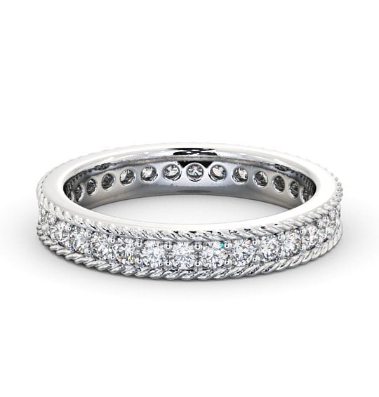 Full Eternity Round Diamond Rope Design Ring 18K White Gold FE41_WG_THUMB2 