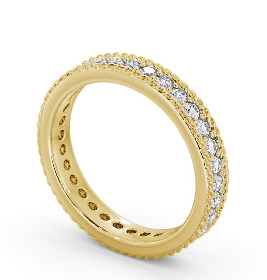 Full Eternity Round Diamond Ring 9K Yellow Gold - Raphel FE41_YG_THUMB1 