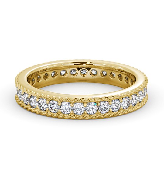  Full Eternity Round Diamond Ring 18K Yellow Gold - Raphel FE41_YG_THUMB2 