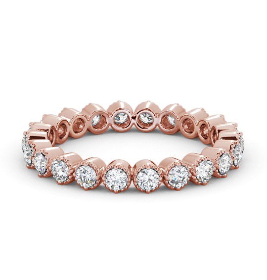 Gelsera Full Eternity Ring Round Diamond Bezel Set Milgrain FE43_RG_THUMB2 