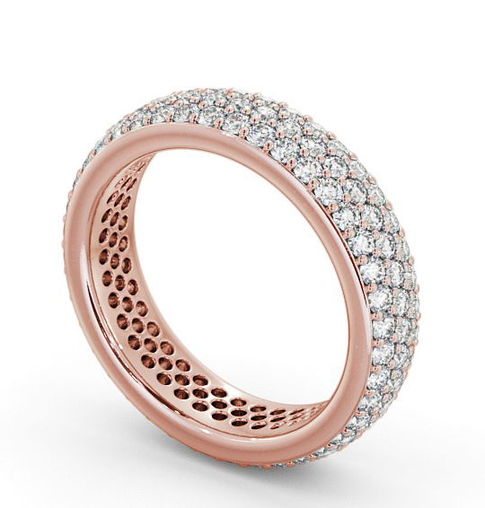  Full Eternity 1.20ct Round Diamond Ring 18K Rose Gold - Keslina FE44_RG_THUMB1 