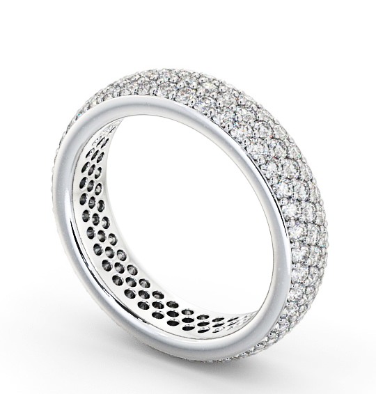 Full Eternity 1.20ct Round Diamond Pave Ring Palladium FE44_WG_THUMB1 